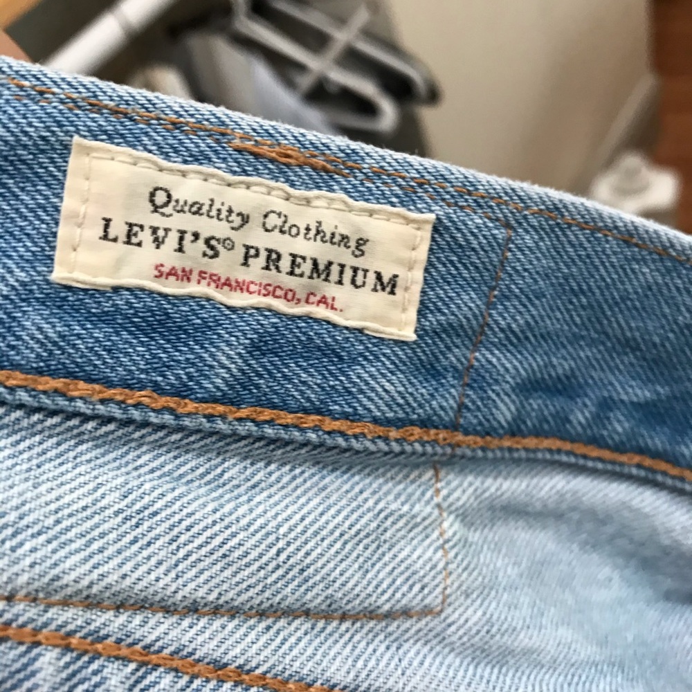 Vintage Levi's 501 Straight Jeans Big E - Picture 4 of 8